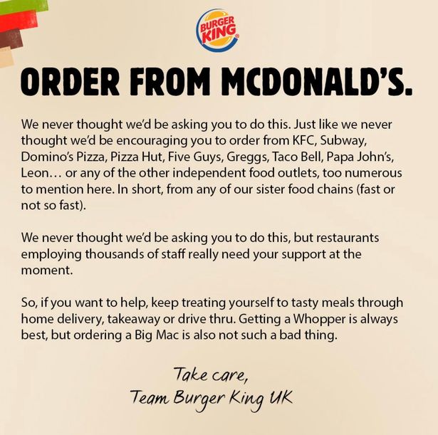 8 Most Impactful PR & Marketing Campaigns During The Pandemic: Burger King