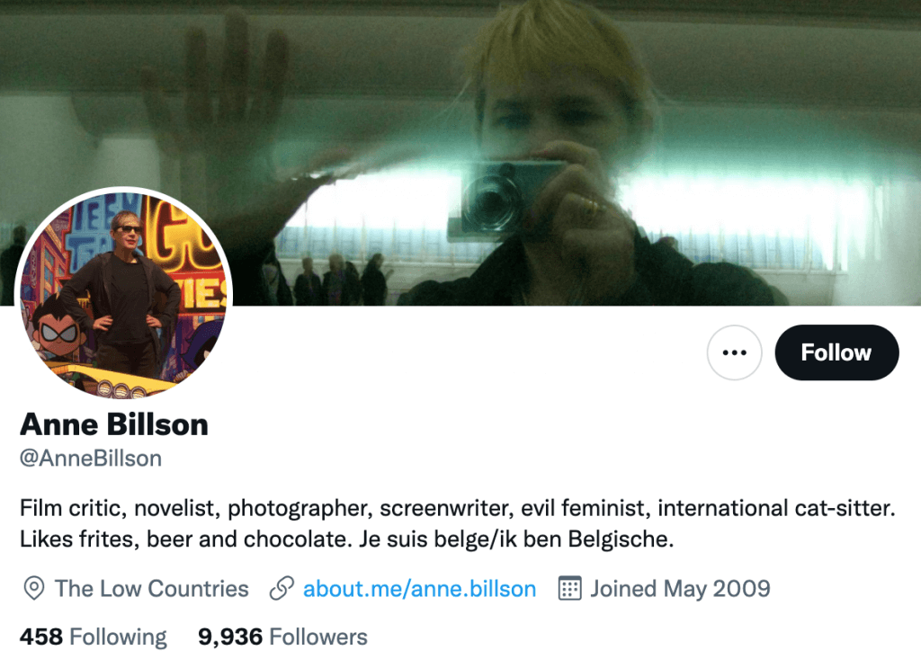 Anne Billson - Top movie journalist