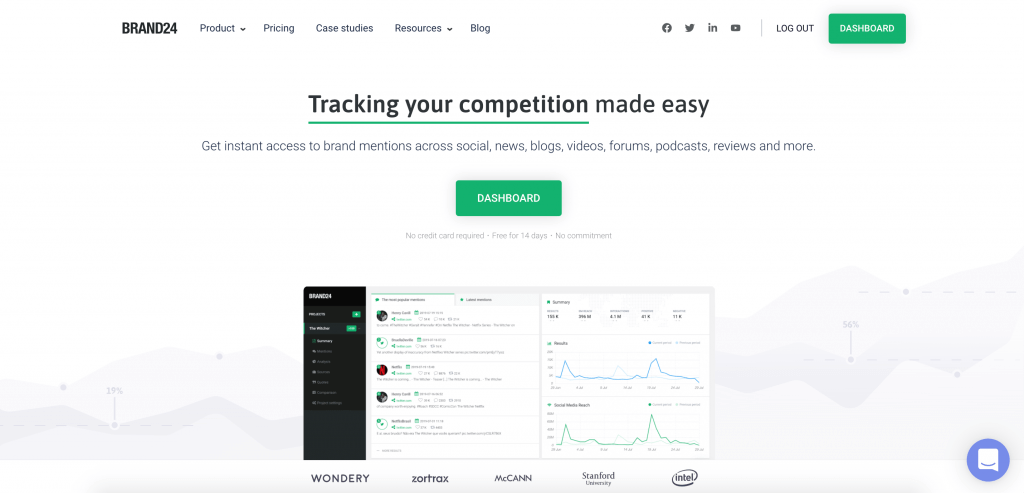 Social media monitoring tool - Brand24