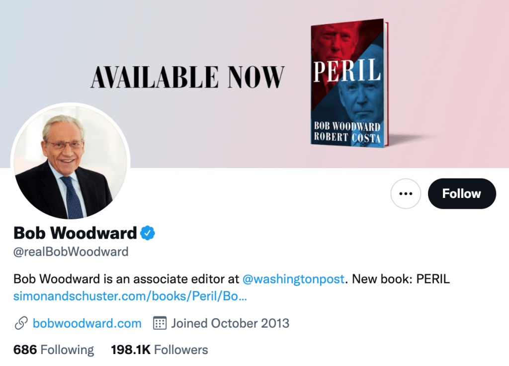 Bob Woodward - Top media journalist