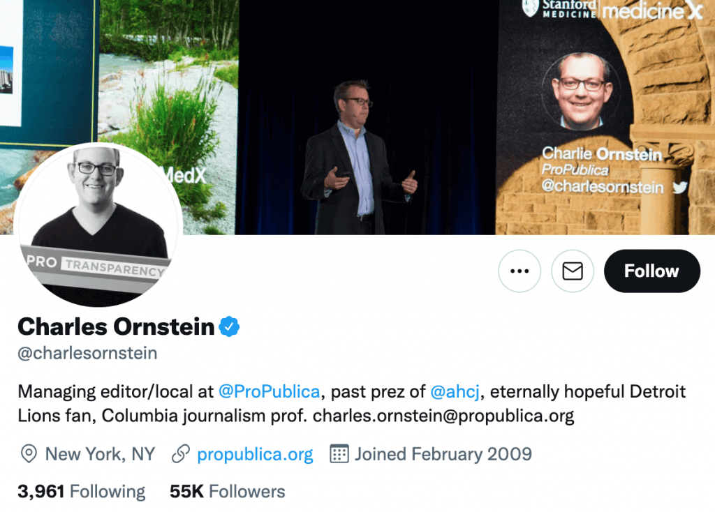 Charles Ornstein - Top healthcare journalist