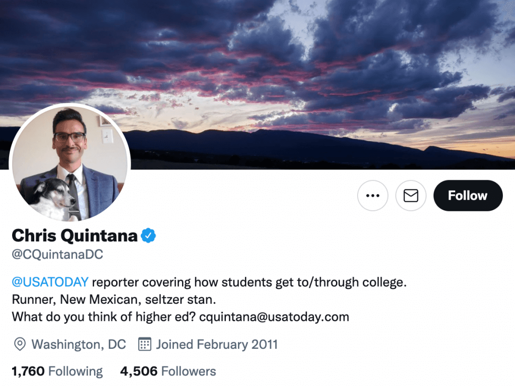 Chris Quintana - Top education journalists