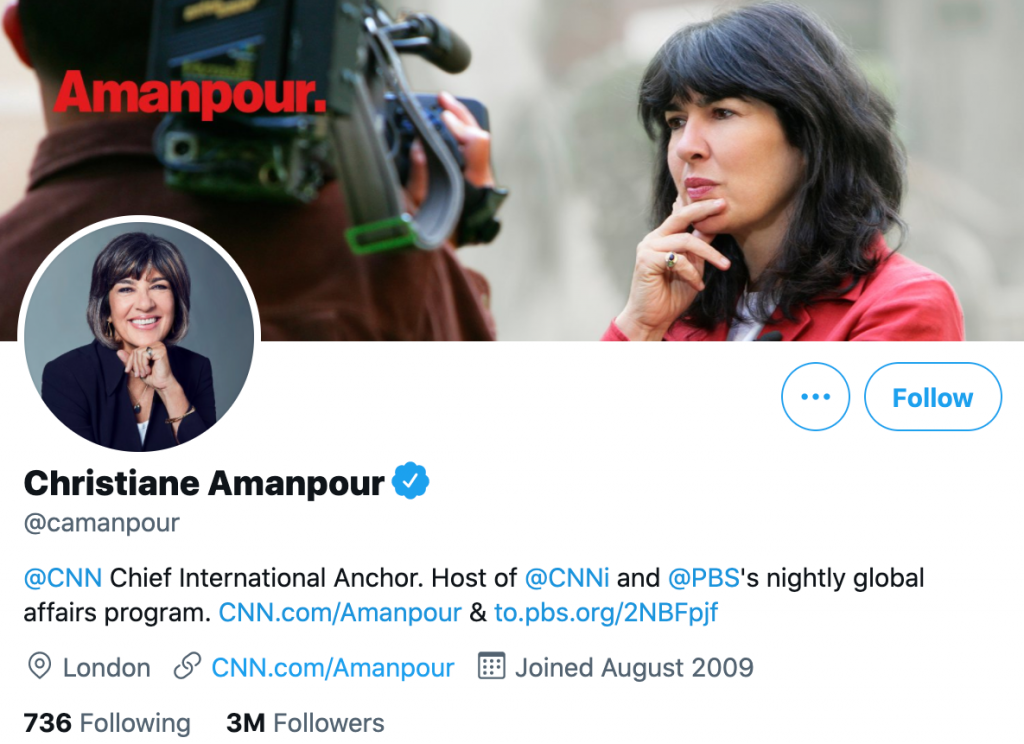 Christiane Amanpour - Top news journalists