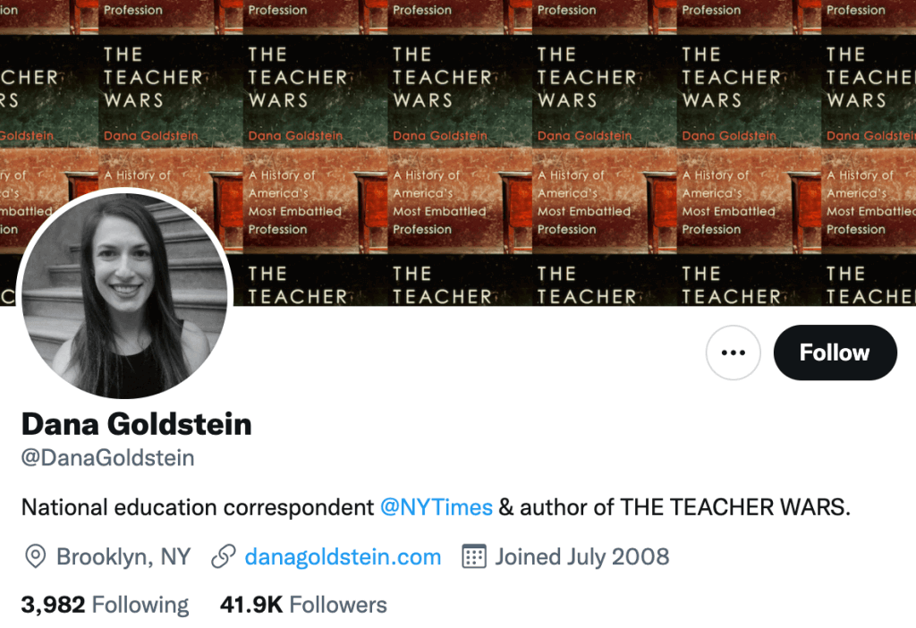 Dana Goldstein - Top education journalists