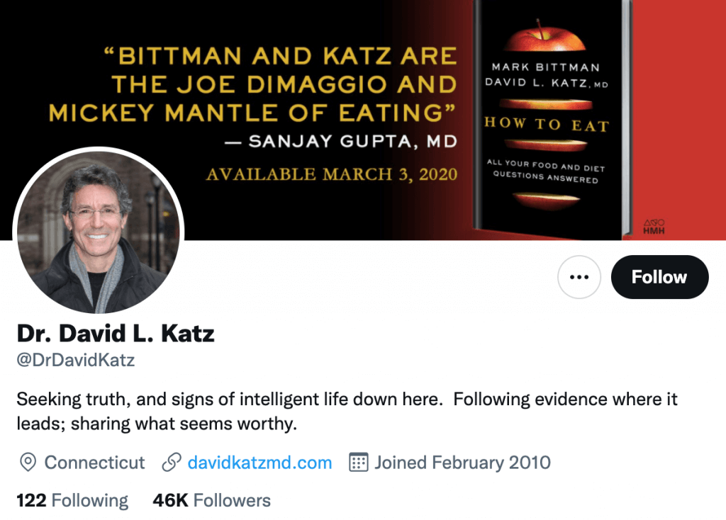 David Katz - Top healthcare journalist