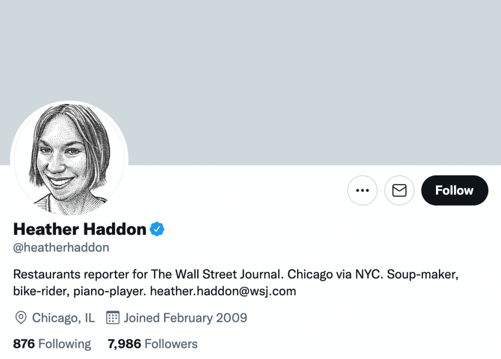 Heather Haddon - Top food journalists