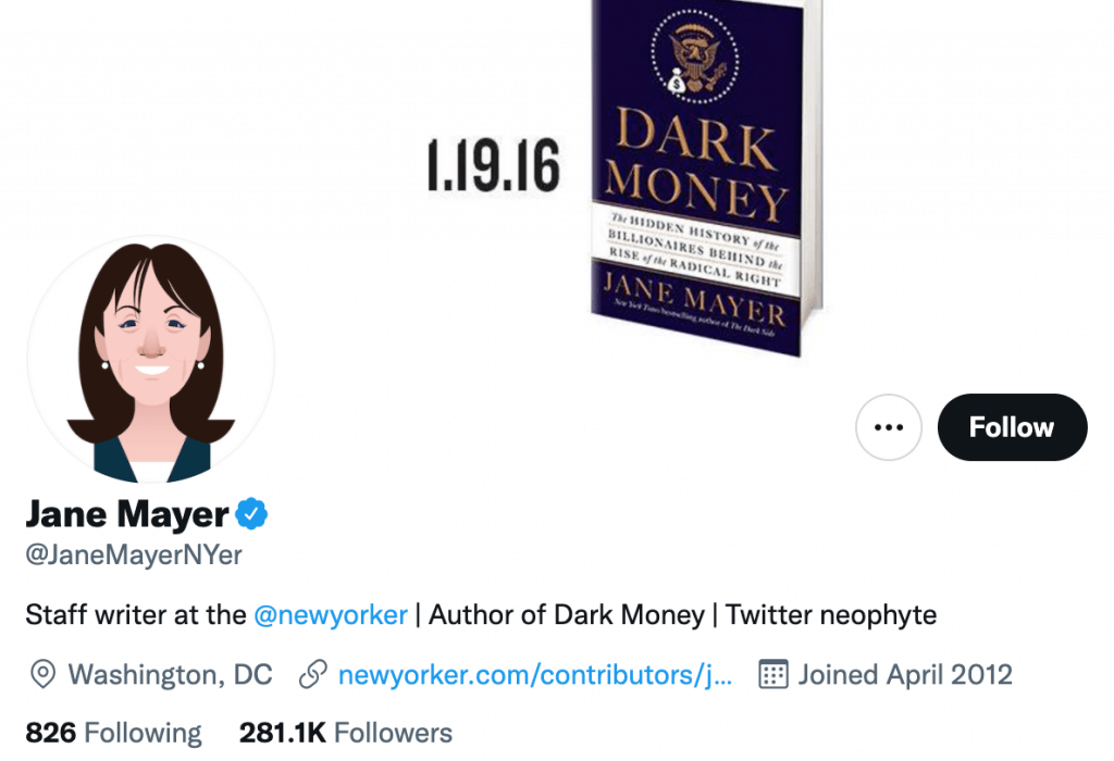 Jane Mayer - Top entertainment journalist