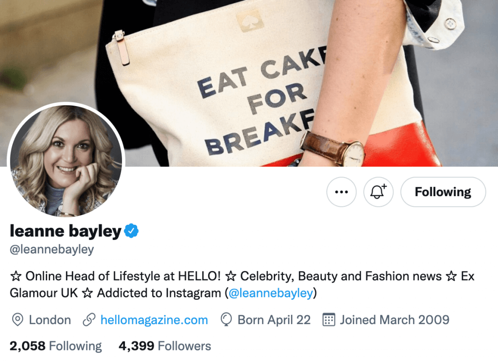 Leanne Bayley - Top lifestyle journalist