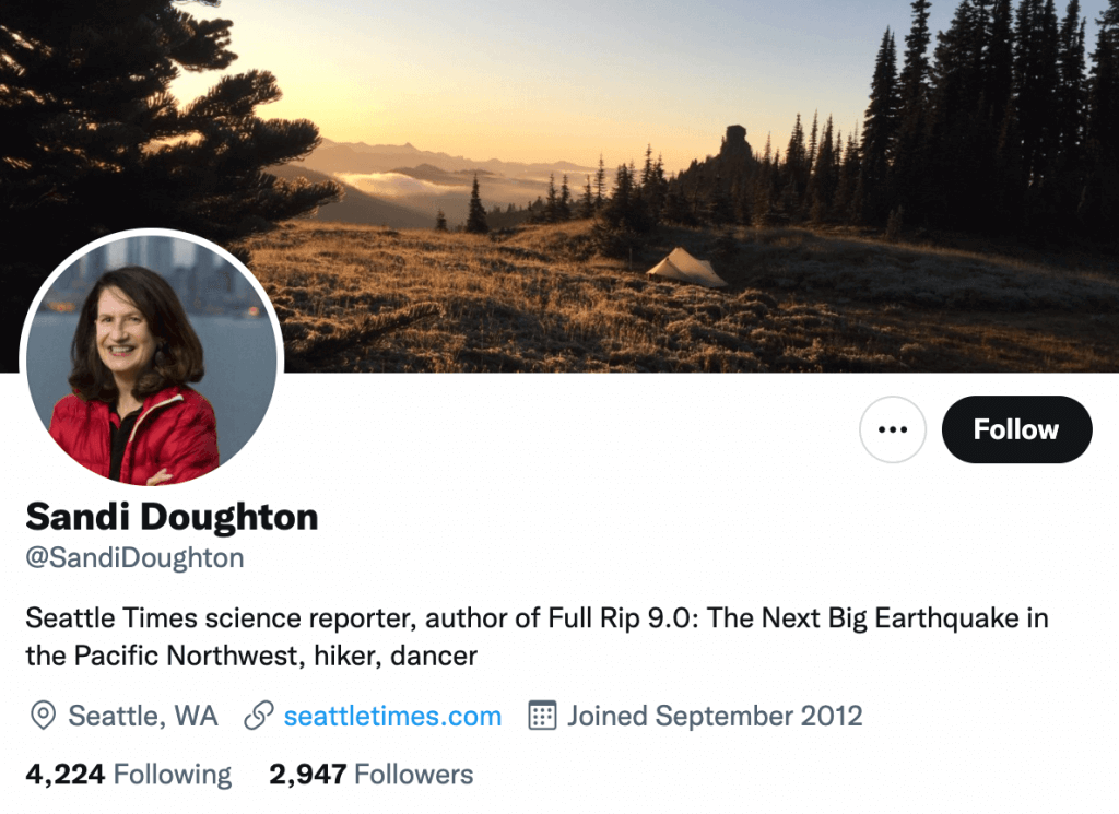 Sandi Doughton - Top science journalists