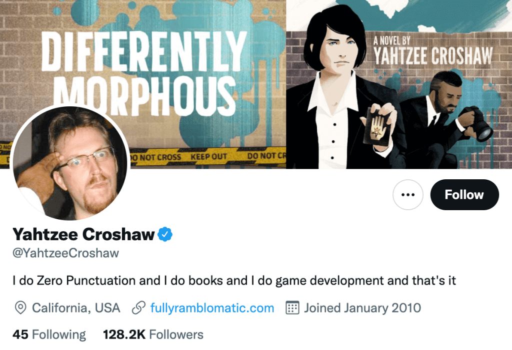 Yahtzee Croshaw - Top gaming reporters